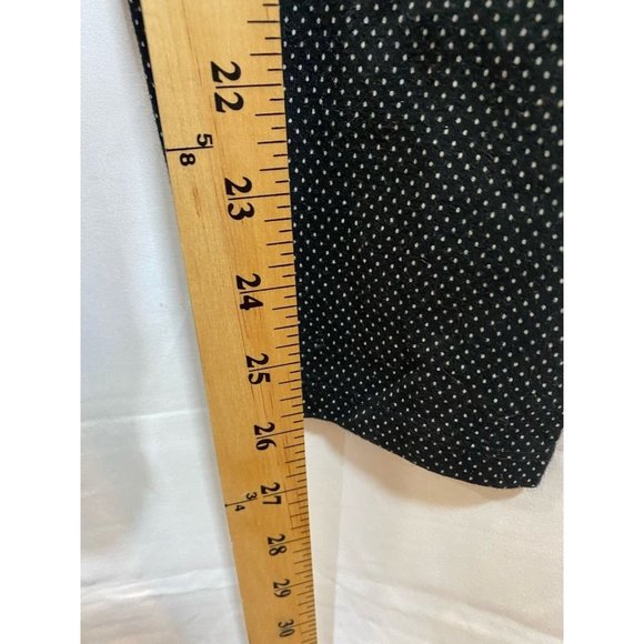 Old Navy Pants Womens Small Cropped Leggings Black White Polka Dot Pull Ons - Picture 9 of 9